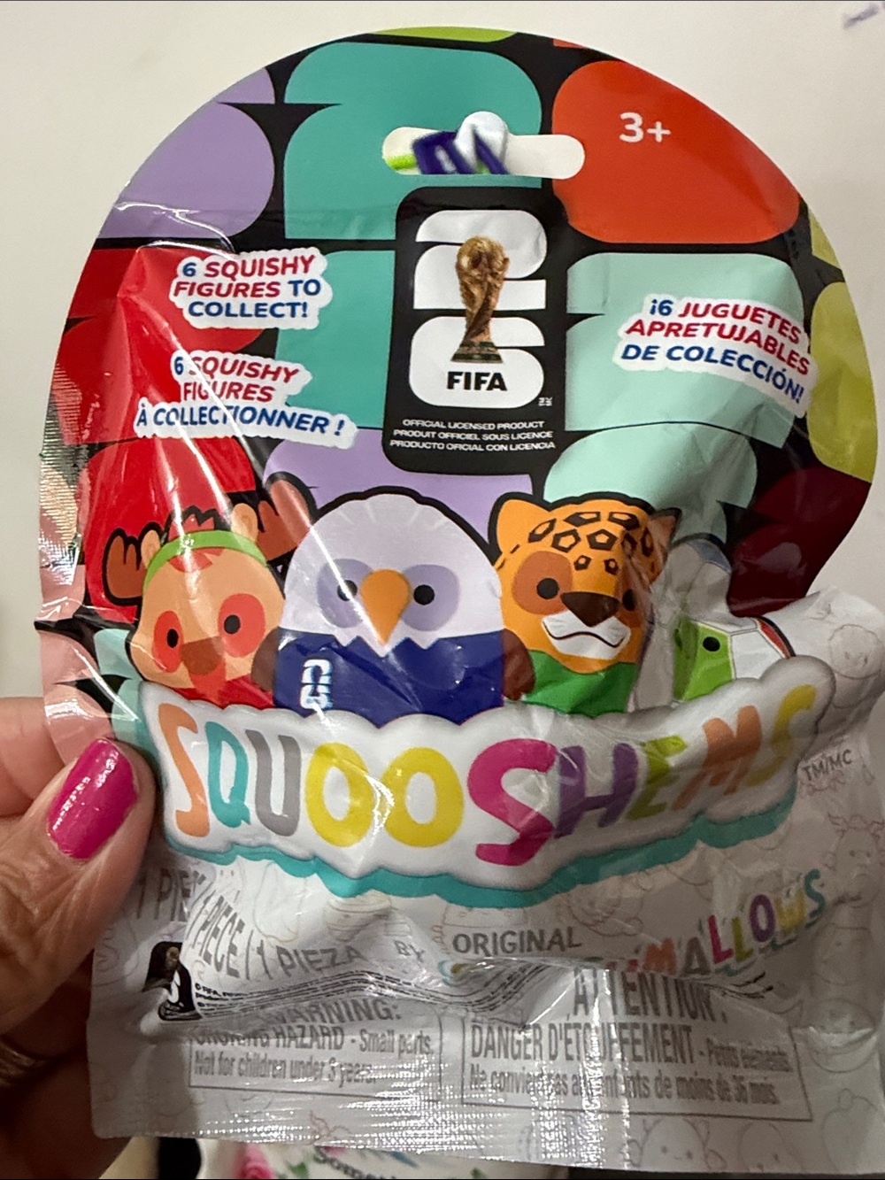 Squishmallows Squooshems FIFA Collectible Kids Toy - Multicolor